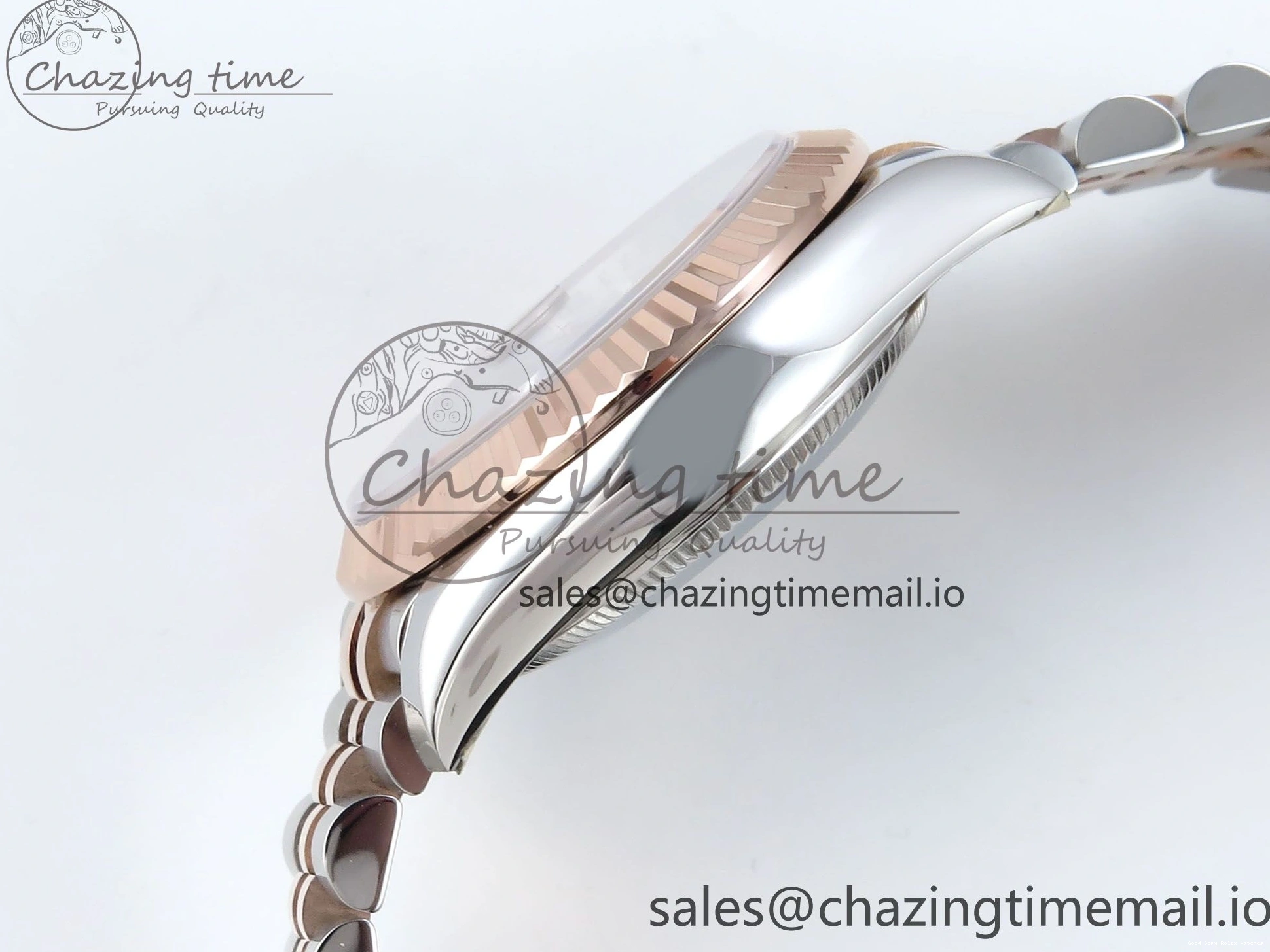 Best AAA Replica Sites Bracelet RG Dial Gray Jubilee 31 DateJust Steel 516 Roman ARF Edition SS Diamonds on 904L 1:1 278271 Best StreetReady ETA 0117